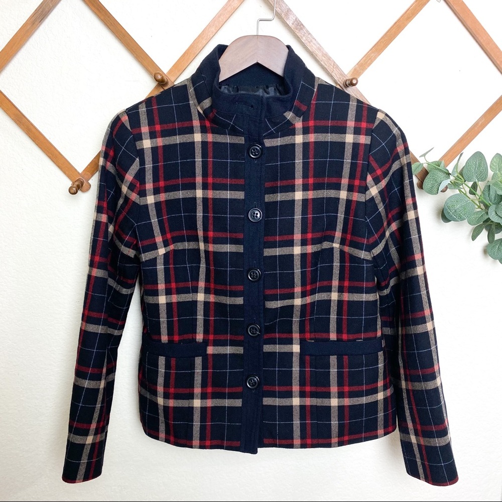 Pendleton Plaid Blazer Jacket Coat Size 8 Petite